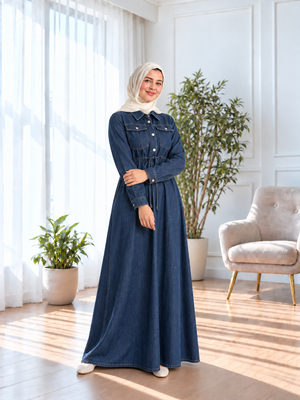 Denim Dress - Dark Blue