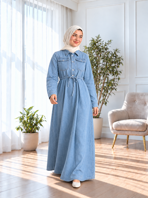 Denim Dress - Light Blue
