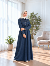 Denim Dress - Dark Blue