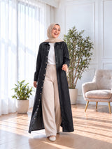 Denim Long Shirt - Black