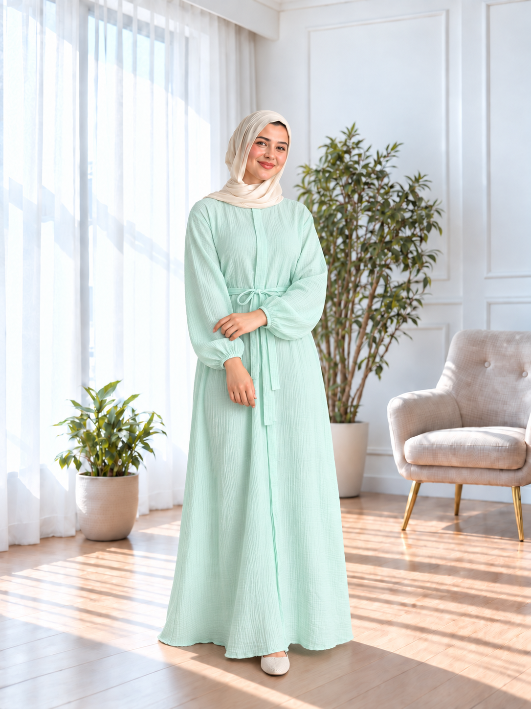 Long Shirt - Aqua
