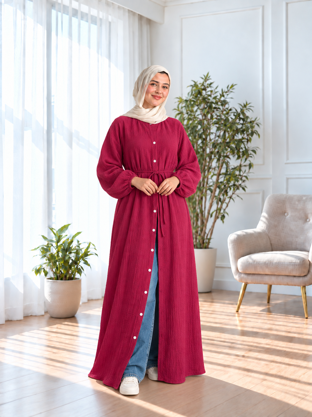 Long Shirt - Maroon